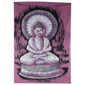 Buddha Dhyana Batik Small - Purple