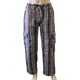 Martell Chequered Combat Trousers - Large