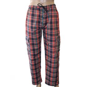 Moria Chequered Combat Trousers - Large